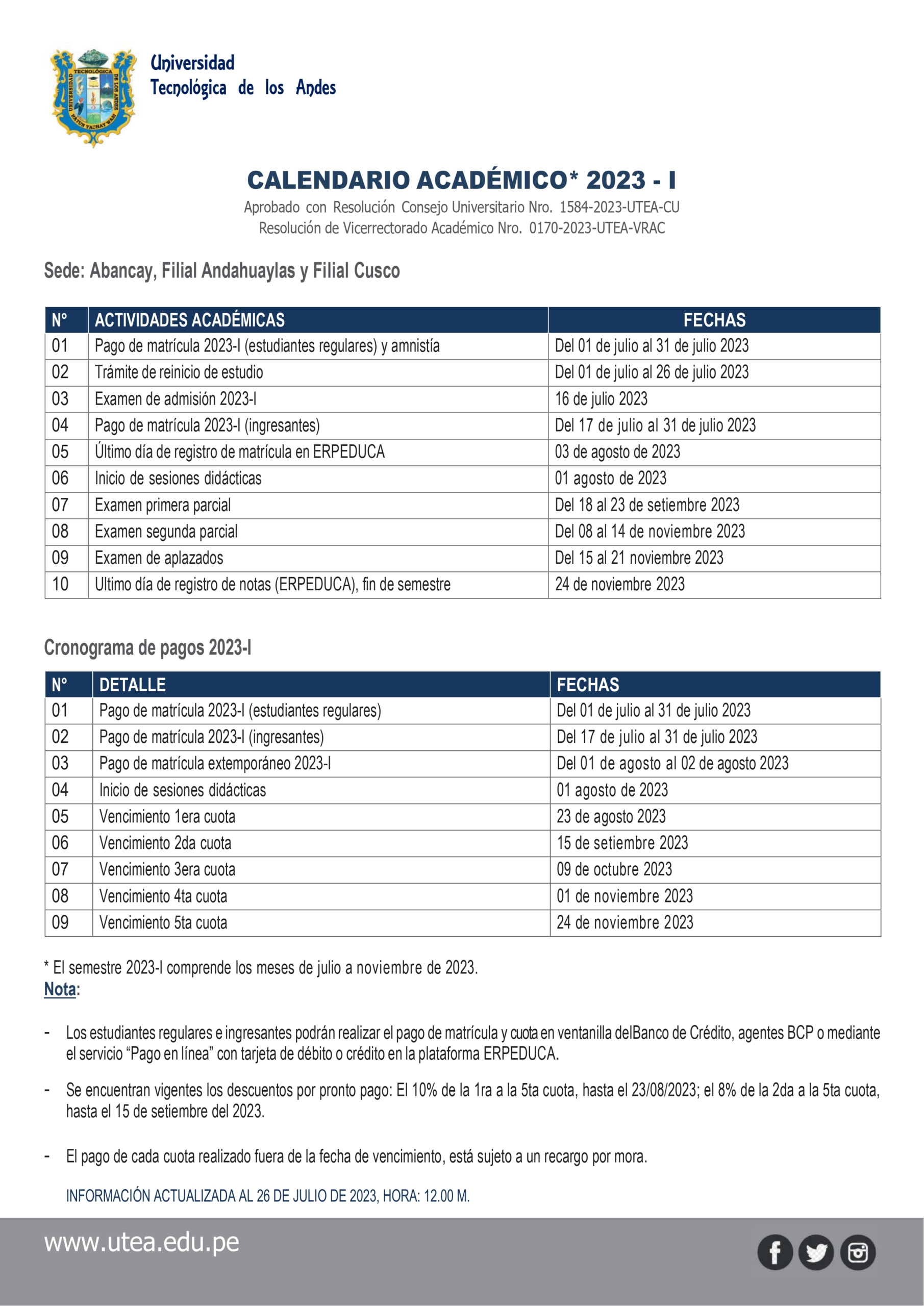 Calendario academico 2023 3 ud 4